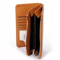 Женский кожаный кошелек Classik  DR. BOND WN-23-21 yellow