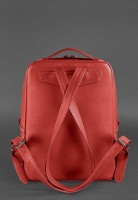 Женский кожаный рюкзак BlankNote Cooper красный- BN-BAG-19-RED
