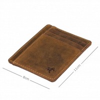 Мужской кожаный картхолдер Visconti VSL58 Stealth (Oil Tan)