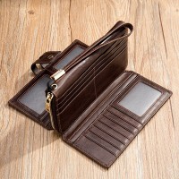 Мужской коричневый кошелёк из натуральной кожи Vintage 20236