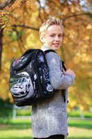 Набор школьный рюкзак, сумка для обуви, часы для мальчиков DeLune 3-175