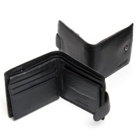 Мужской кожаный кошелек BE BRETTON 210 black