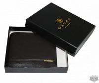 Мужское кожаное портмоне коньячного цвета CROSS CLASSIC CENTURY AC018072B-3