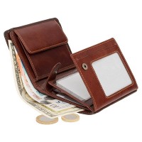 Кожаный мужской кошелек Visconti AT62 Hector c RFID (Burnish Tan)