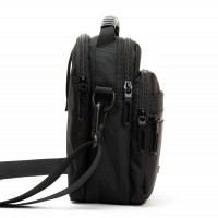 Мужская небольшая сумка через плечо и пояс Lanpad 82077 black