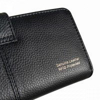 Английский женский кожаный кошелек Ashwood J53 BLACK (Черный)