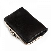 Женский кожаный кошелек Classik  DR. BOND WN-23-14 black