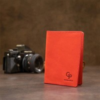 Кожаная обложка для паспорта GRANDE PELLE 11483 Красный