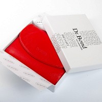 Женский кожаный кошелек Bright DR. BOND WS-239 red