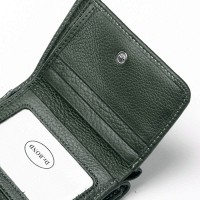 Женский кожаный кошелек Bright DR. BOND WS-403 green