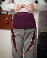 Женская замшевая сумка ALEX RAI 99125 bordo