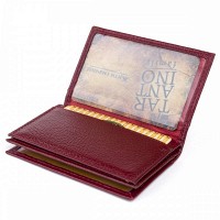 Женская кожаная визитница ST Leather 19218 Бордовая