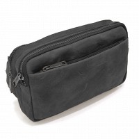 Мужская кожаная сумка бананка, сумка напоясная TARWA RA-0704-3md