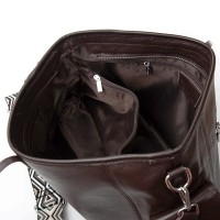 Женская кожаная сумка классическая ALEX RAI 91008-9 brown