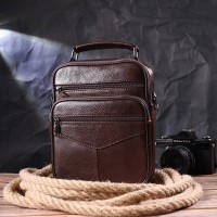 Мужская кожаная сумка через плечо Vintage 21276 