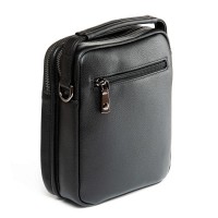 Мужская кожаная сумка через плечо BRETTON 407-120 black
