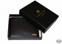 Мужское кожаное коричневое портмоне CROSS INSIGNIA AC248575B-2