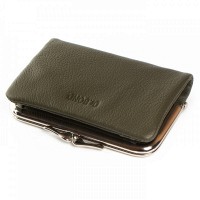 Женский кожаный кошелек Classik  DR. BOND WN-23-14 green
