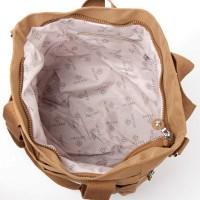 Летняя тканевая сумка Jielshi B118 yellow brown