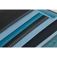 Кожаная обложка для паспорта Visconti rb75 blue m