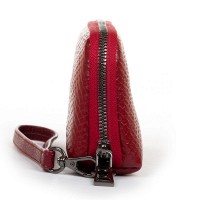 Женская кожаная косметичка Cosmetic 60095-4 bordo
