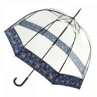 Женский механический зонт-трость Fulton Birdcage-2 Luxe L866 Luminous Floral (Светящиеся цветы)