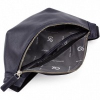 Мужская кожаная сумка бананка, сумка напоясная Grande Pelle 741670