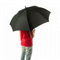 Мужской полуавтомат зонт-трость Fulton Knightsbridge-1 G828 - Black (Черный)