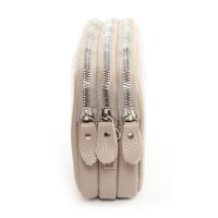 Молодежный клатч из кожи ALEX RAI BM 60061 pale grey