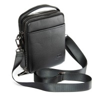 Мужская кожаная сумка через плечо BRETTON 4015-5 black
