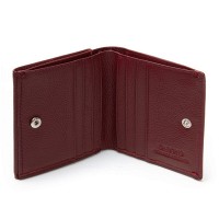 Женский кожаный кошелек Bright DR. BOND WS-219 wine red