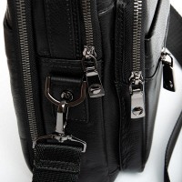 Мужская кожаная сумка через плечо BRETTON 5015-6L black