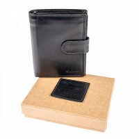 Мужской кожаный кошелек Ashwood 1246 VT Black