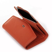 Женский кожаный кошелек Classik  DR. BOND WN-23-18 orange