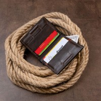 Мужское кожаное портмоне GRANDE PELLE 11328 Коричневое