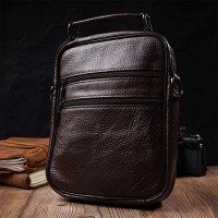 Кожаная мужская сумка через плечо Vintage 21952 