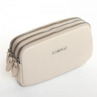 Молодежный клатч из кожи ALEX RAI BM 60061-HA-2 white