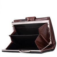 Женский кошелек из натуральной кожи LORENTI dnklt-01-bcf-brown