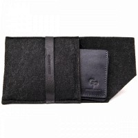 Мужской кожаный кошелек GRANDE PELLE 11462 Черный