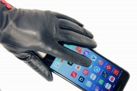 Женские кожаные сенсорные перчатки Shust Gloves 703