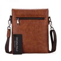 Мужская сумка POLO VICUNA (8838-2-KH) светло-коричневая