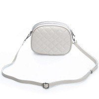 Женский молодежный кожаный клатч ALEX RAI 60065 pale grey