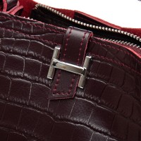 Женская кожаная сумка через плечо ALEX RAI 9701 bordo