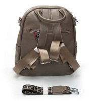 Женский кожаный рюкзак ALEX RAI 8907-9 grey croco