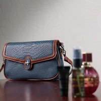 Молодежная женская кожаная сумка через плечо Vintage 22622