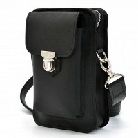 Мужская кожаная сумка через плечо и на пояс TARWA RA-0075-3md