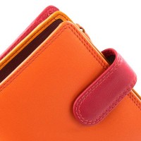 Женский кожаный кошелек Visconti RB40 Bali c RFID (Orange Multi)