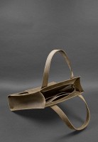 Женская кожаная сумка шоппер Бэтси с карманом BlankNote темно-коричневая BN-BAG-10-1-O