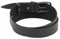 Мужской кожаный ремень под джинсы Skipper 1008-38 черный 3,8 см