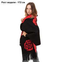 Шарф-кардиган GERTIE KA4411-mak-black